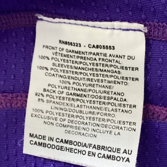 Nike Fit Dry Women's Pullover Purple Sweater Activewear 1/4 Zip Size M Layering - Picture 7 of 7